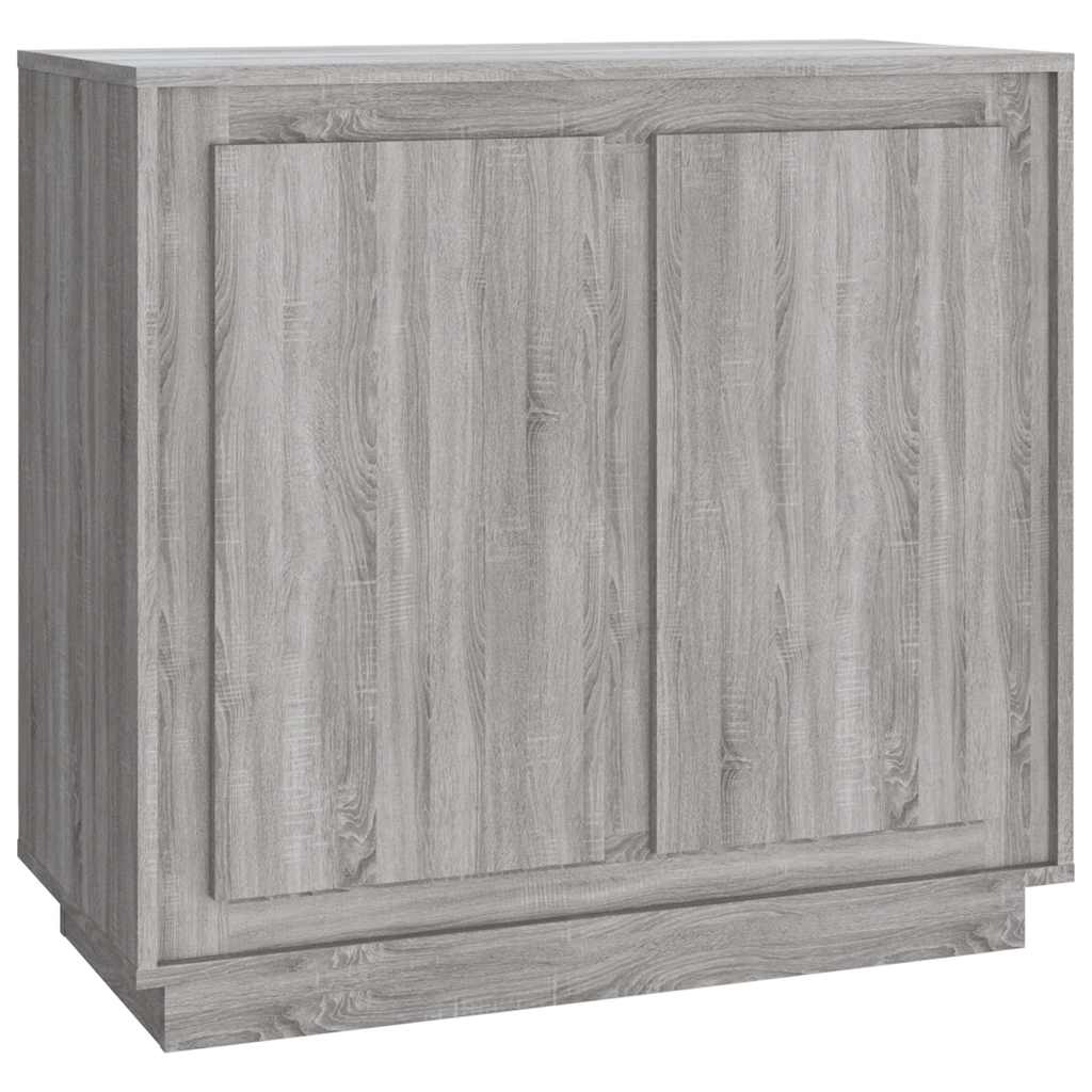 Vidaxl dressoir 80x34x75 cm bewerkt hout grijs sonoma eikenkleurig