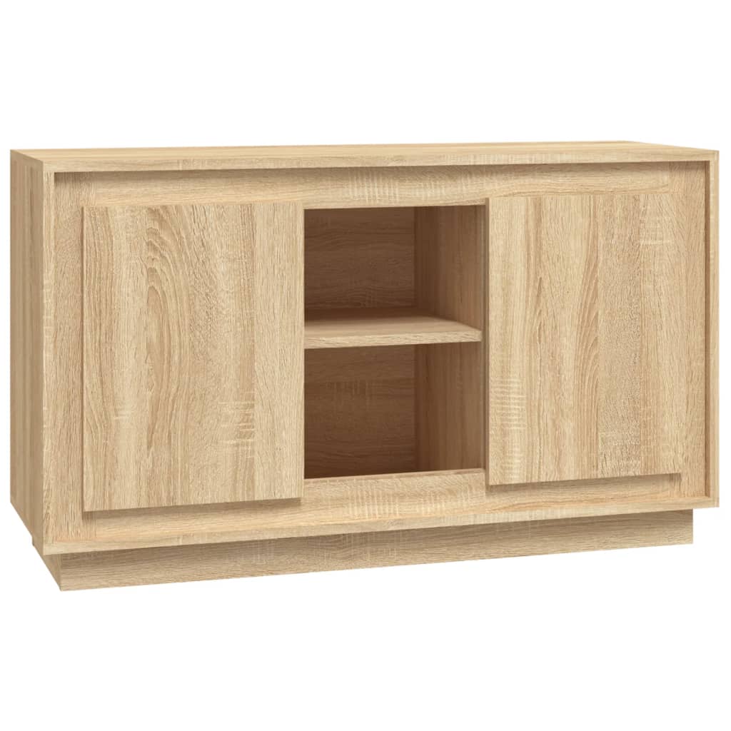 Vidaxl dressoir 102x35x60 cm bewerkt hout sonoma eikenkleurig