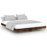 Vidaxl bedframe zonder matras hout gerookt eikenkleurig 120x200 cm