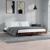 Vidaxl bedframe zonder matras hout gerookt eikenkleurig 120x200 cm