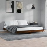 Vidaxl bedframe zonder matras bewerkt hout bruin eikenkleur 120x200 cm