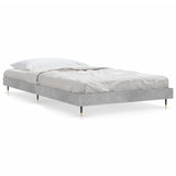 Vidaxl bedframe bewerkt hout betongrijs 100x200 cm