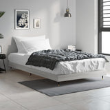 Vidaxl bedframe bewerkt hout grijs sonoma eikenkleurig 100x200 cm
