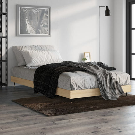 Vidaxl bedframe zonder matras hout sonoma eikenkleurig 90x200 cm