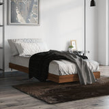 Vidaxl bedframe zonder matras bewerkt hout bruin eikenkleur 75x190 cm