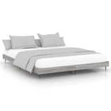 Vidaxl bedframe zonder matras 160x200 cm spaanplaat grijs sonoma
