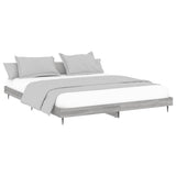 Vidaxl bedframe zonder matras 160x200 cm spaanplaat grijs sonoma