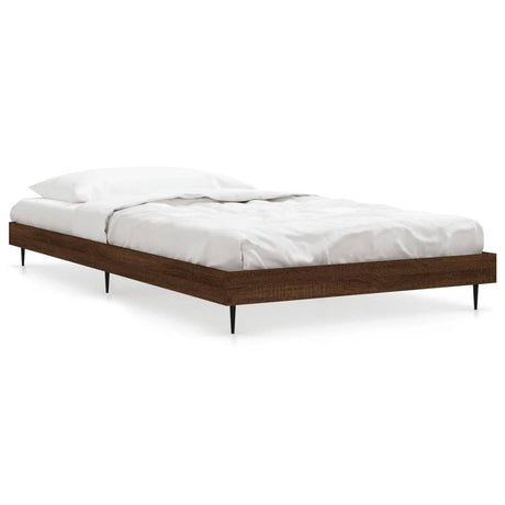 Vidaxl bedframe zonder matras bewerkt hout bruin eikenkleur 90x200 cm