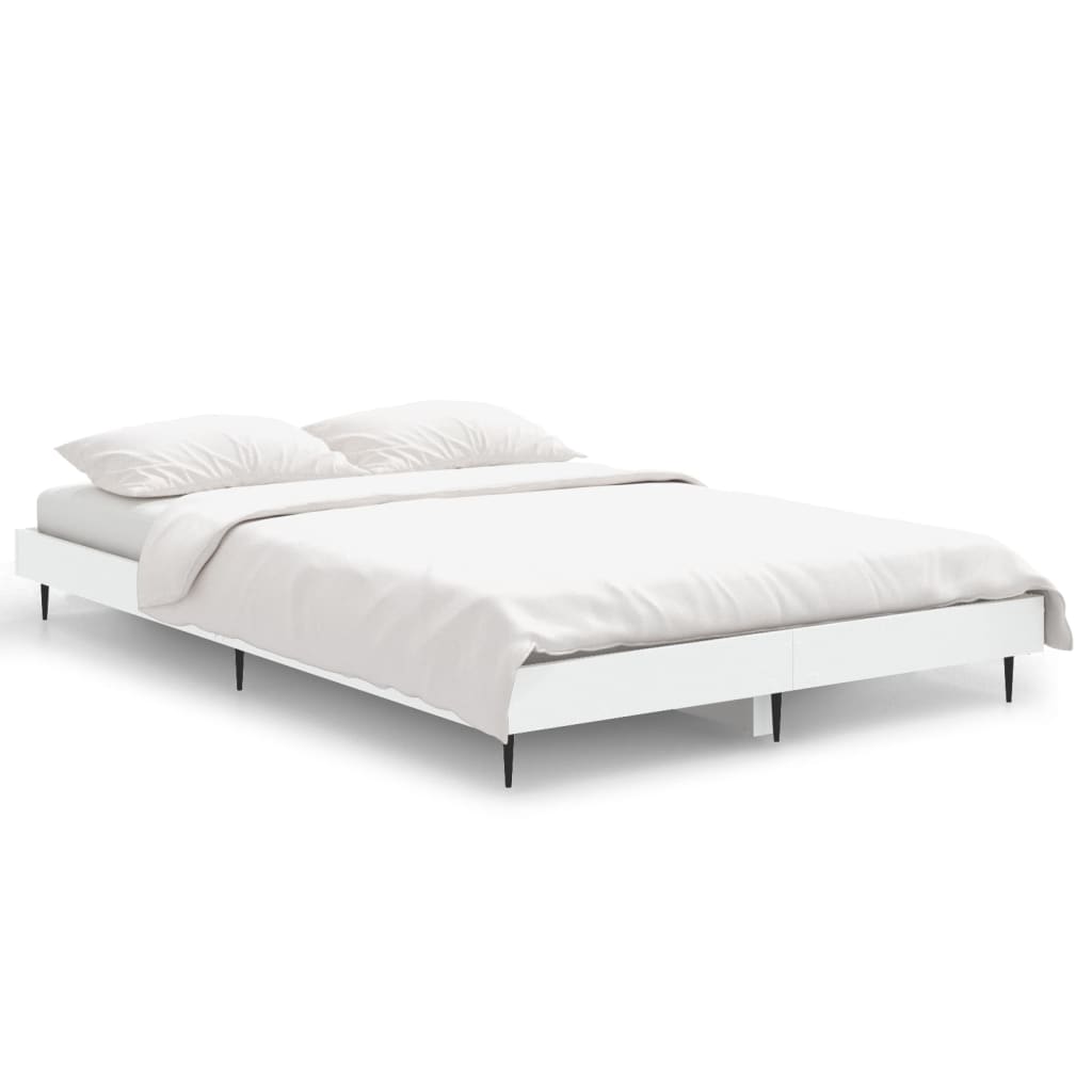 Vidaxl bedframe bewerkt hout wit 120x190 cm