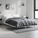 Vidaxl bedframe bewerkt hout betongrijs 120x190 cm