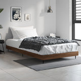 Vidaxl bedframe zonder matras bewerkt hout bruin eikenkleur 90x190 cm