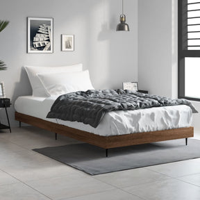 Vidaxl bedframe zonder matras bewerkt hout bruin eikenkleur 90x190 cm