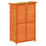 Vidaxx Gartenhaus 83x57x140 cm massives Kiefernholz braun