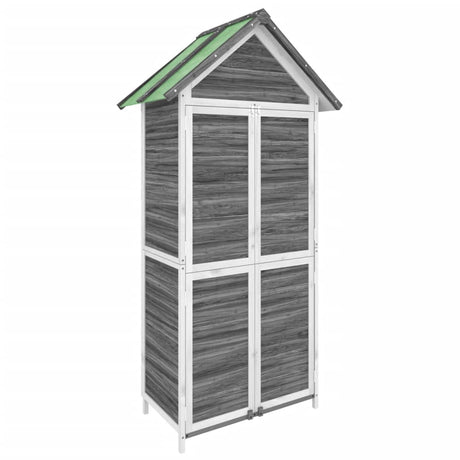 Vidaxx Gartenhaus 89x52,5x175 cm massives Kiefernholz grau