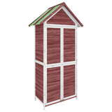 Vidaxx Gartenhaus 89x52,5x175 cm massives Kiefernholz mokkafarben
