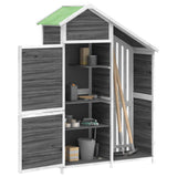 VidaXL Gartenhaus 120 x 53,5 x 170 cm, massives Kiefernholz, Grau