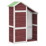 VidaXL Gartenhaus 120 x 53,5 x 170 cm, massives Kiefernholz, Farbe Mokka
