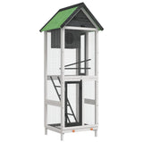 Vidaxx Voliere 60x58,5x160 cm massives Kiefernholz grau
