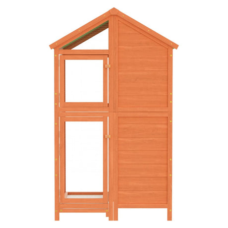 Vidaxx Voliere 97x81x152 cm massives Kiefernholz braun