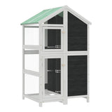 Vidaxx Voliere 97x81x152 cm massives Kiefernholz grau