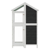 Vidaxx Voliere 97x81x152 cm massives Kiefernholz grau