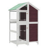 Vidaxx Voliere 97x81x152 cm massives Kiefernholz mokkafarben