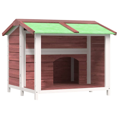 VidaXL Hundehütte 96 x 87 x 80,5 cm, massives Kiefernholz, Farbe Mokka