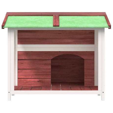 VidaXL Hundehütte 96 x 87 x 80,5 cm, massives Kiefernholz, Farbe Mokka