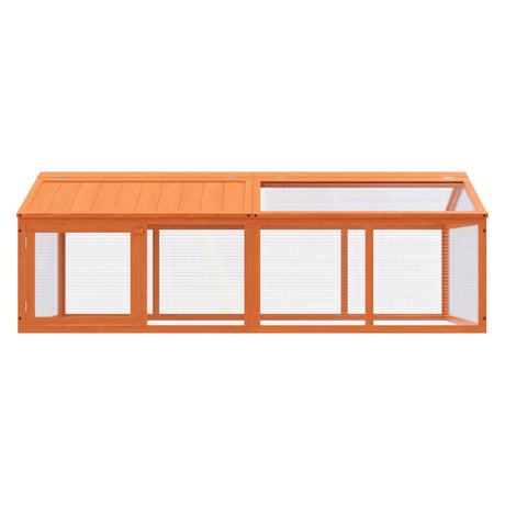 Vidaxx Tiergehege 200x112,5x74 cm massives Kiefernholz braun