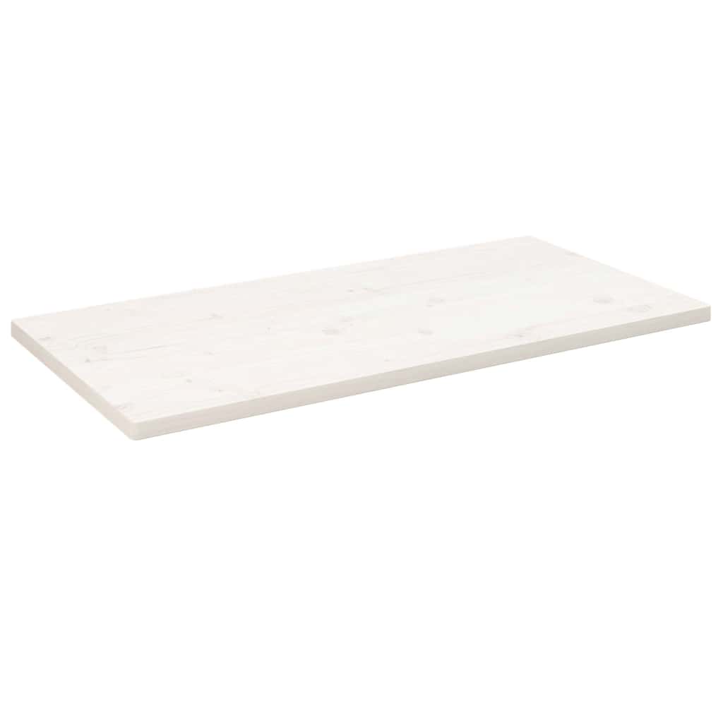 Vidaxl tafelblad rechthoekig 110x55x2,5 cm massief grenenhout wit