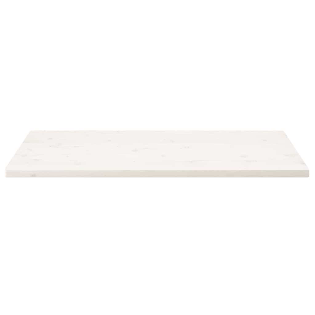 Vidaxl tafelblad rechthoekig 110x55x2,5 cm massief grenenhout wit