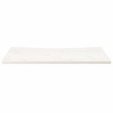 Vidaxl bureaublad 110x55x2,5 cm massief grenenhout wit