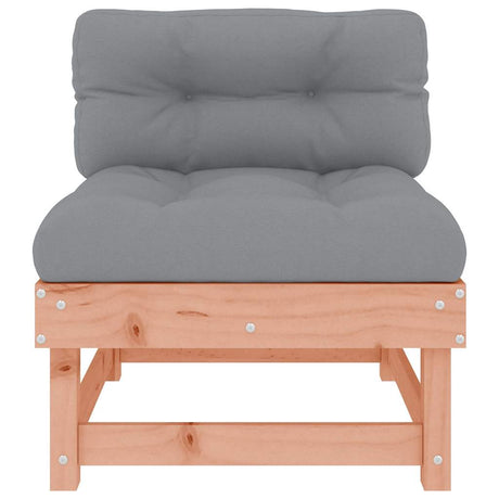 Vidaxl middenbank met kussens massief douglashout