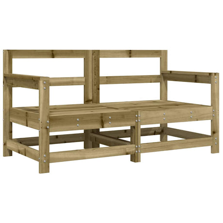 Vidaxl tuinstoelen 2 st met kussens geïmpregneerd grenenhout