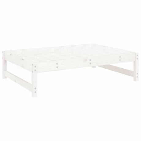 Vidaxl tuinvoetenbank 120x80 cm massief grenenhout wit