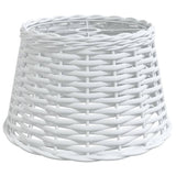 Vidaxx Deckenlampenschirm ø38x23 cm Korbgeflecht weiß