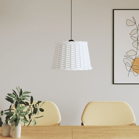 Vidaxx Deckenlampenschirm ø40x26 cm Korbgeflecht weiß