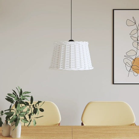 Vidaxx Deckenlampenschirm ø45x28 cm Korbgeflecht weiß