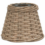 Vidaxx Deckenlampenschirm ø15x12 cm Korbgeflecht braun