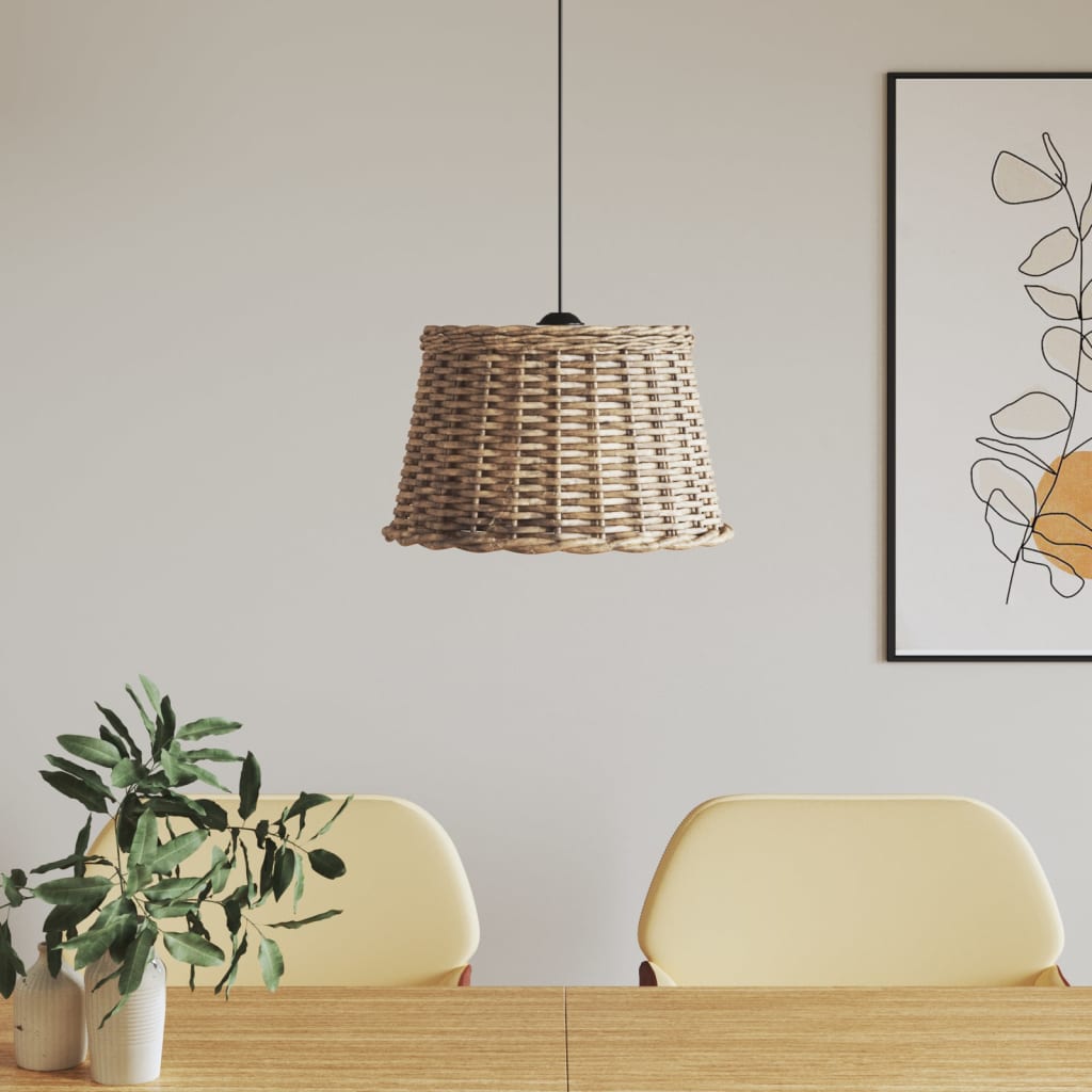Vidaxx Deckenlampenschirm ø45x28 cm Korbgeflecht braun