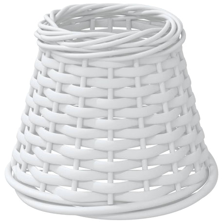 VidaXL Lampenschirm ø15x12 cm Korbgeflecht weiß