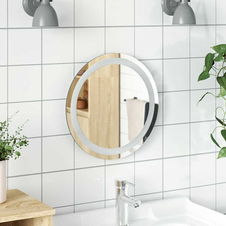 VidaXL Badezimmerspiegel LED rund 40 cm