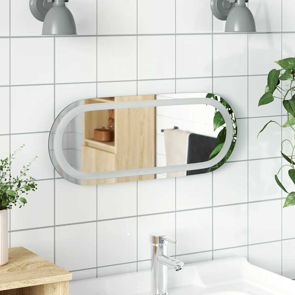 Vidaxx Badezimmerspiegel LED 50x20 cm oval