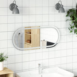 Vidaxx Badezimmerspiegel LED oval 80x35 cm
