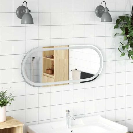 VidaXL Badezimmerspiegel LED oval 90x40 cm