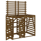 VidaXL Container-Aufbewahrung, doppelt, massives Kiefernholz, honigbraun