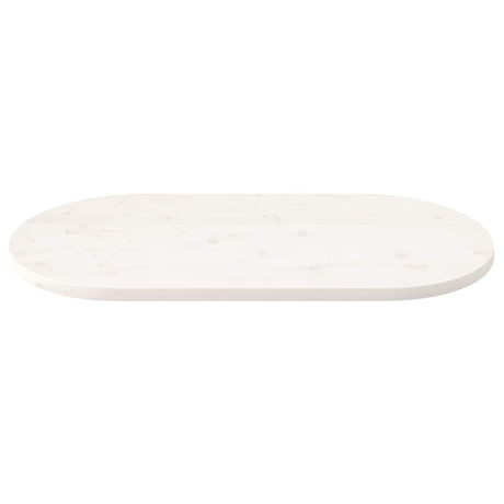 Vidaxl tafelblad ovaal 110x55x2,5 cm massief grenenhout wit
