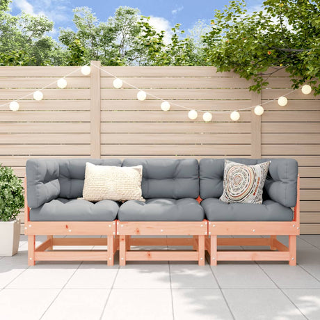Vidaxl 3-delige loungeset massief douglashout