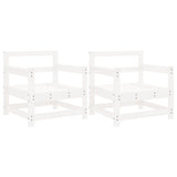 Vidaxl tuinstoelen 2 st massief grenenhout wit