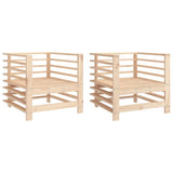 Vidaxl tuinstoelen 2 st massief grenenhout